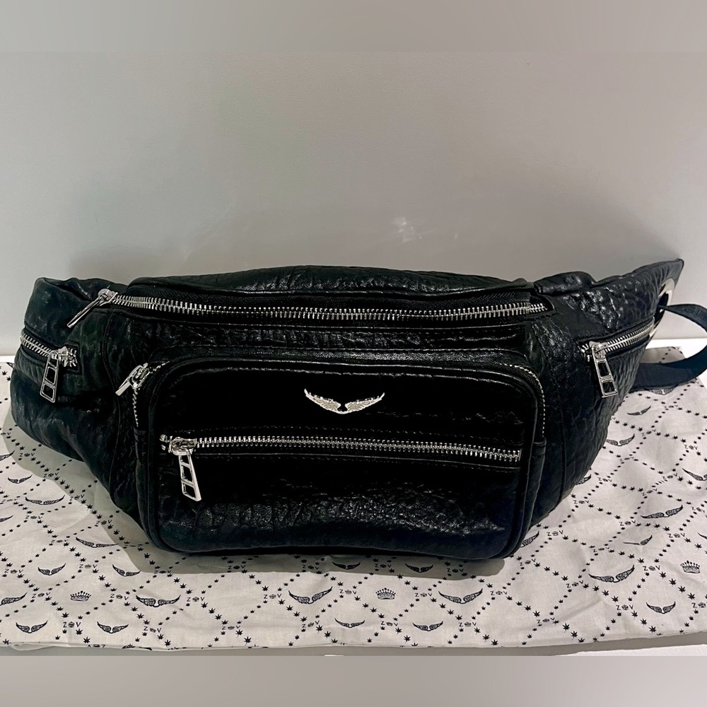 Zadig and Voltaire kangaroo bag. Can be used as belt bag or cross bag.